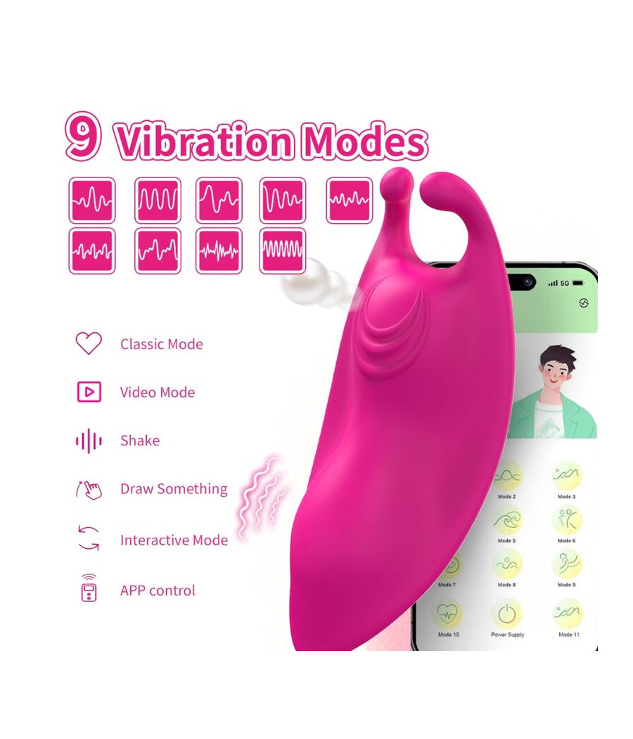 ARMONY - HONEYBEE WEARABLE PANTIES VIBRATEUR G-SPOT FUCHSIA - APPLICATION GRATUITE