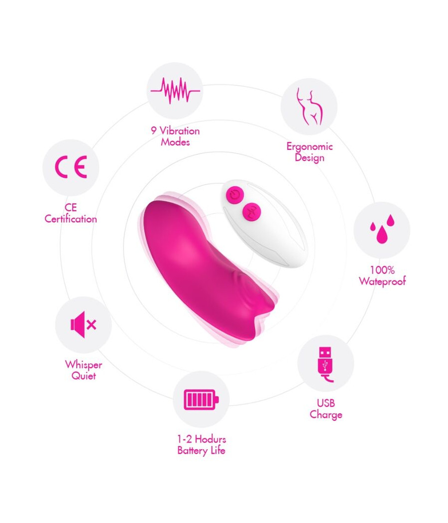 ARMONY - BUTTERFLY TRAGBARES HÖSCHEN VIBRATOR FERNBEDIENUNG ROSA