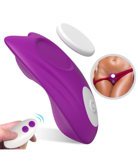 ARMONY - CALÇA VIBRADORA BUTTERFLY WEARABLE CONTROLE REMOTO ROXO