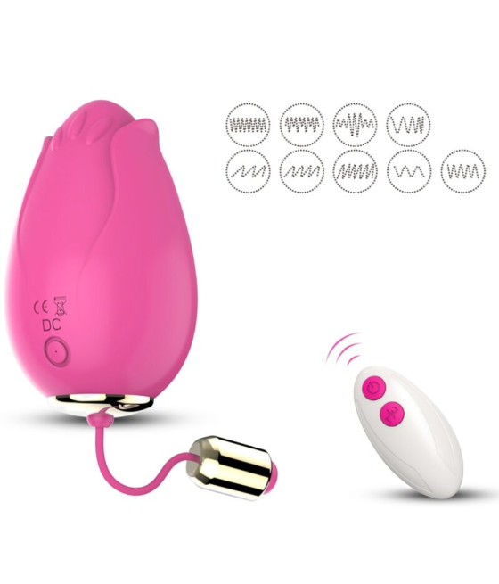 ARMONY - VIBRADOR DE OVO MANDALA G-SPOT CONTROLE REMOTO FÚCSIA