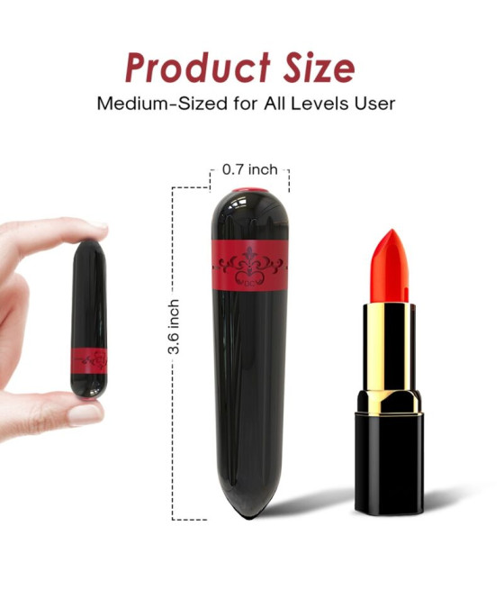 ARMONY - BALA VIBRADOR FOGUETE PRETO