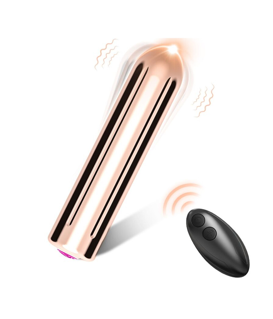 ARMONY - WARHEAD VIBRATOR BULLET TÉLÉCOMMANDE DORÉ 2 CM X 8.8 CM