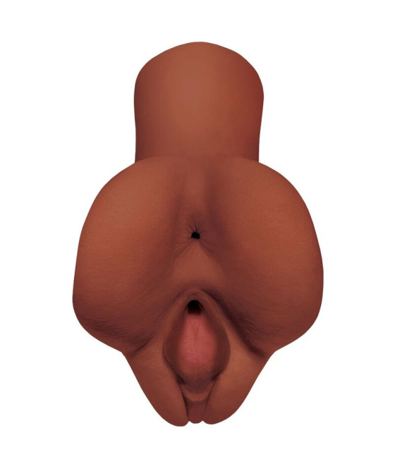PDX PLUS - PICK YOUR PLEASURE DOUBLE BROWN MASTURBATOR