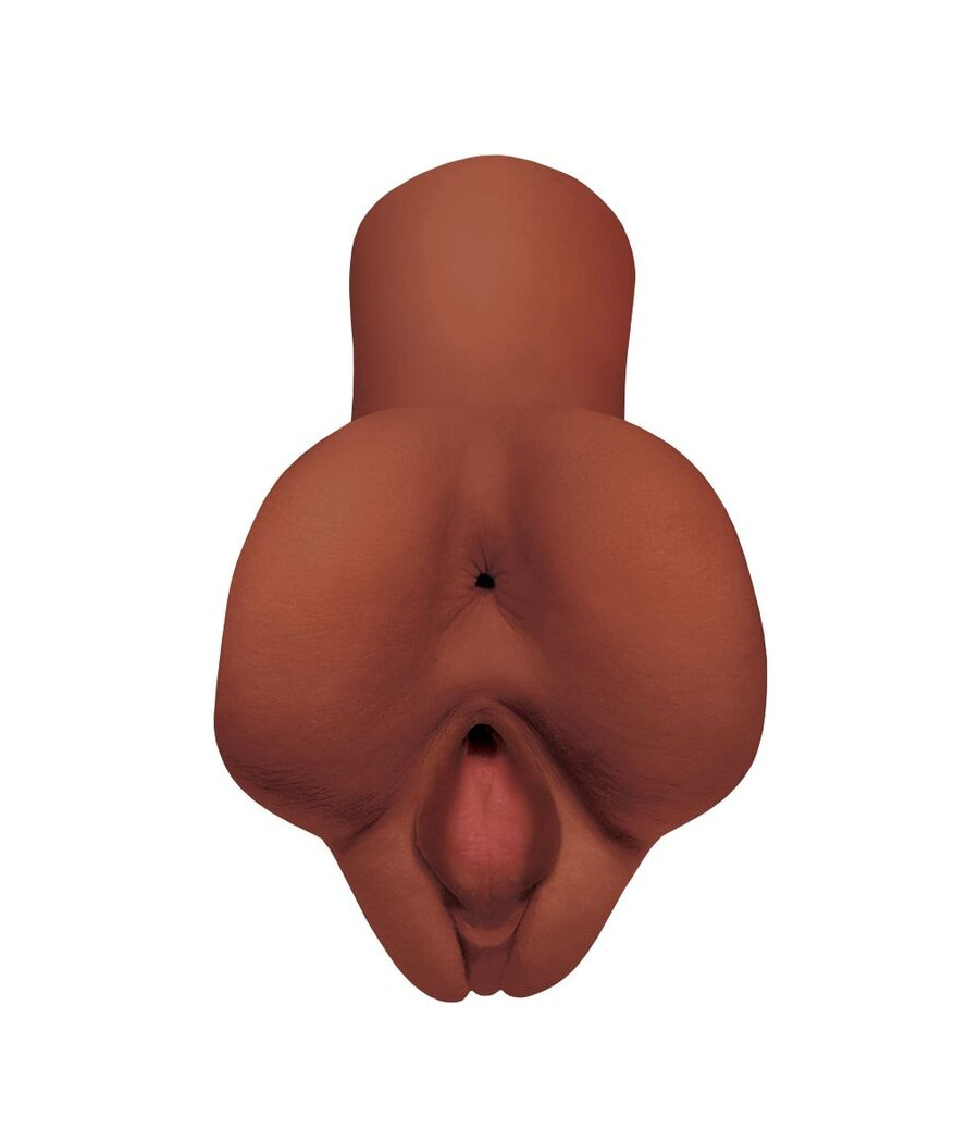 PDX PLUS - PICK YOUR PLEASURE DOUBLE BROWN MASTURBATOR