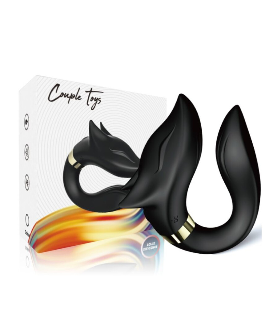 ARMONY - FOX VIBRATOR FOR COUPLES REMOTE CONTROL BLACK