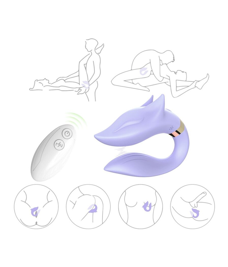 ARMONY - VIBRATORE FOX PER COPPIA TELECOMANDO VIOLA