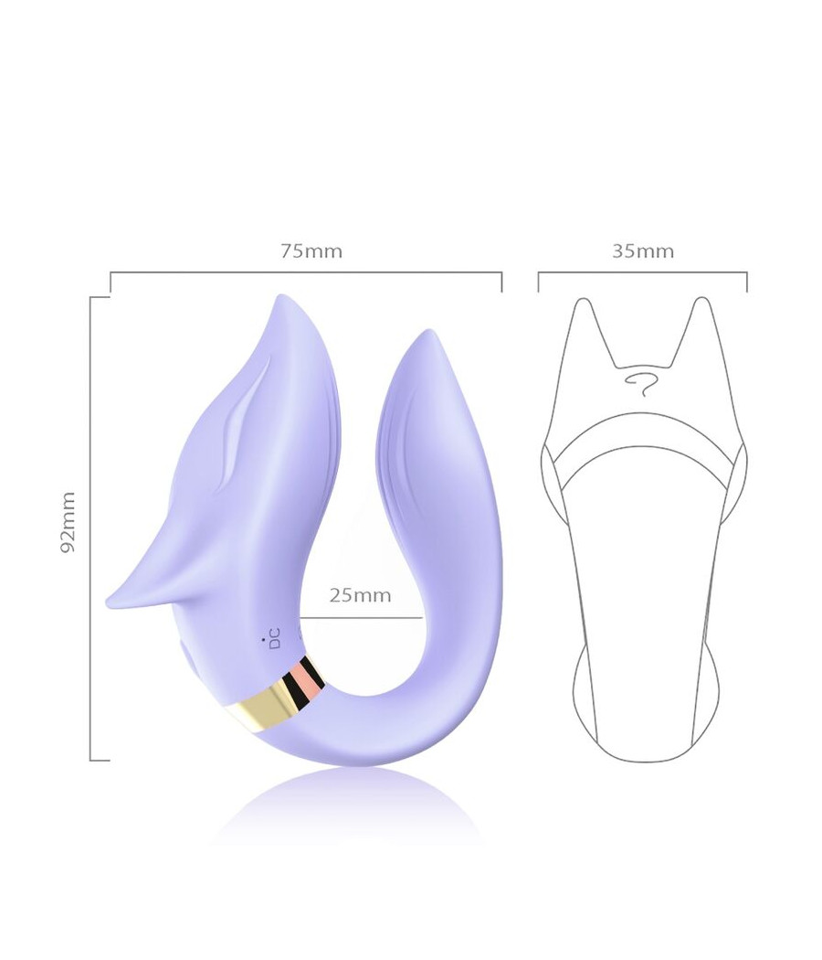 ARMONY - VIBRATORE FOX PER COPPIA TELECOMANDO VIOLA