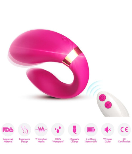 ARMONY - VIBRATOR FÜR PAARE MIT FERNBEDIENUNG FUCHSIA