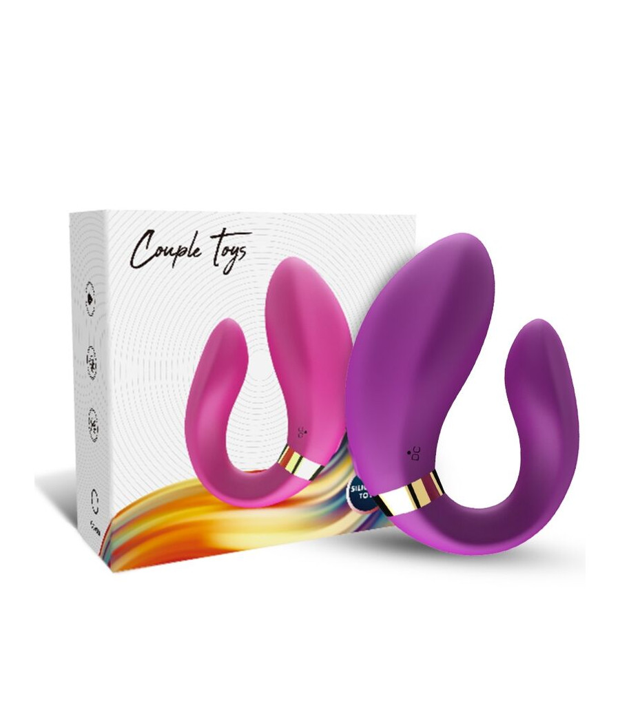 ARMONY - VIBRADOR CRESCENTE PARA CASAIS COM CONTROLE REMOTO ROXO