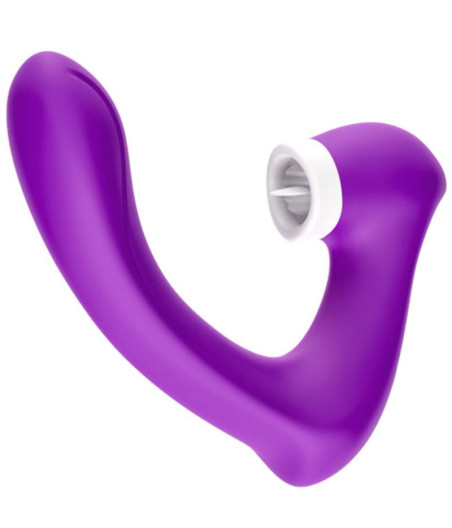 ARMONY - SECRETKISS LECCATO CLIT VIBRANTE E VIBRATORE CURVO VIOLA