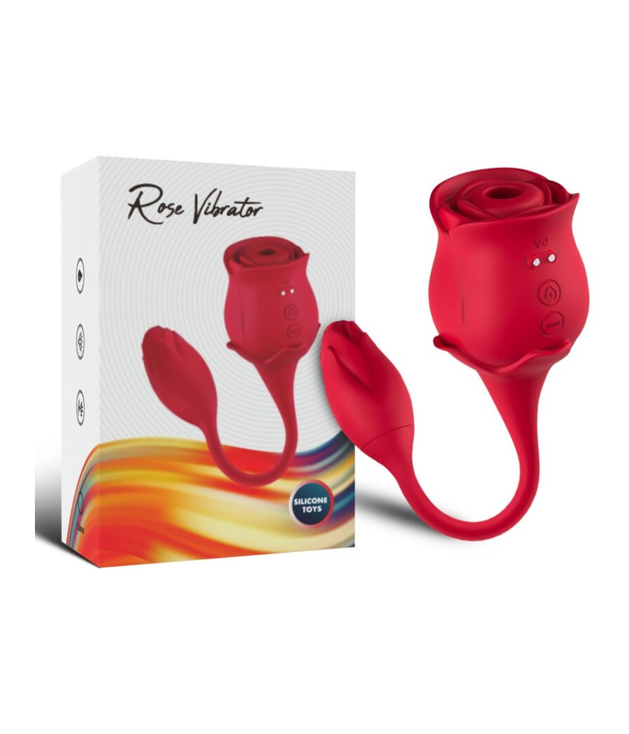 ARMONY - PINK CLITORIS SUCKER & VIBRATOR 10 MODES RED