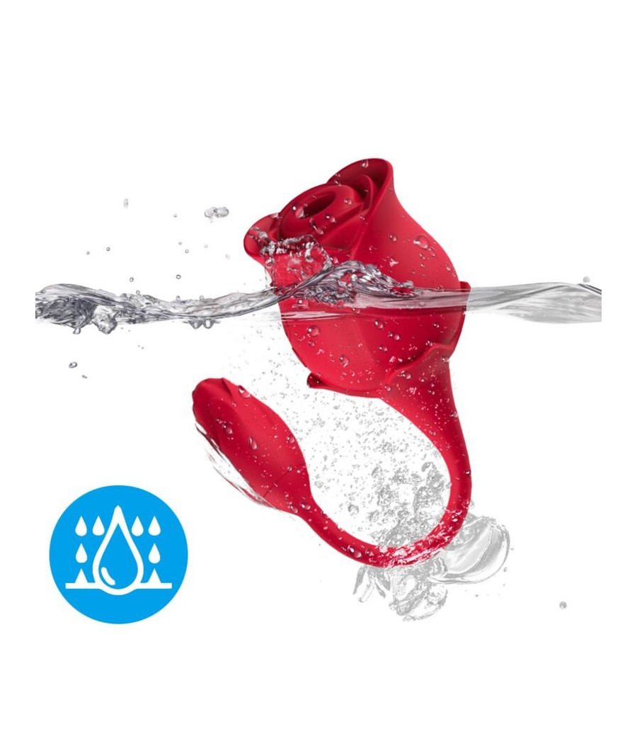 ARMONY - SUCKER DE CLITÓRIS ROSA E VIBRADOR 10 MODOS VERMELHO