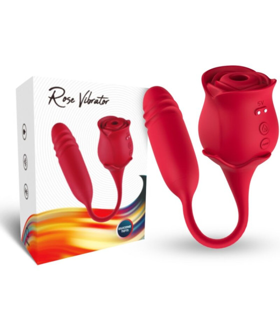 ARMONY - ROSEKNIGTH SUCCIONADOR CLÍTORIS & VIBRADOR ROJO