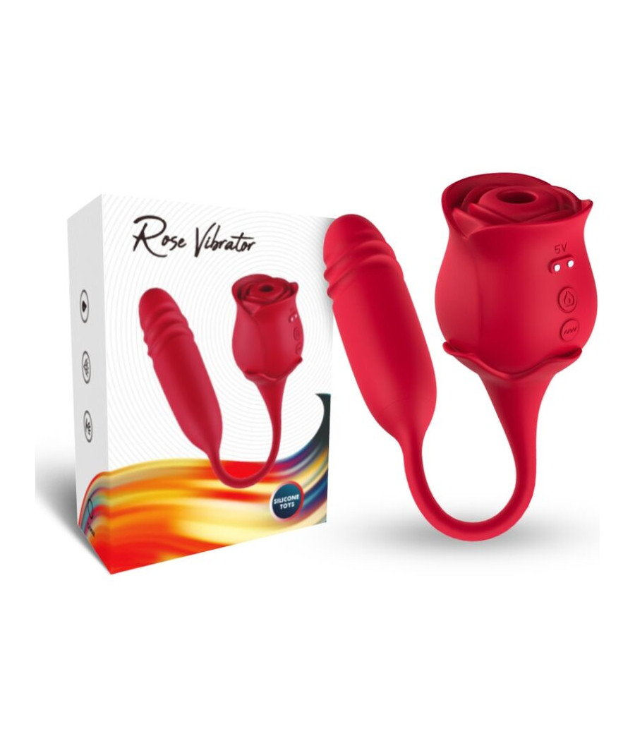 ARMONY - ROSEKNIGTH SUCKER DE CLITÓRIS E VIBRADOR VERMELHO