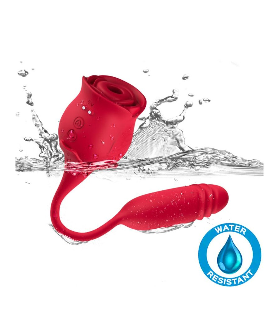 ARMONY - ROSEKNIGTH SUCCIONADOR CLÍTORIS & VIBRADOR ROJO
