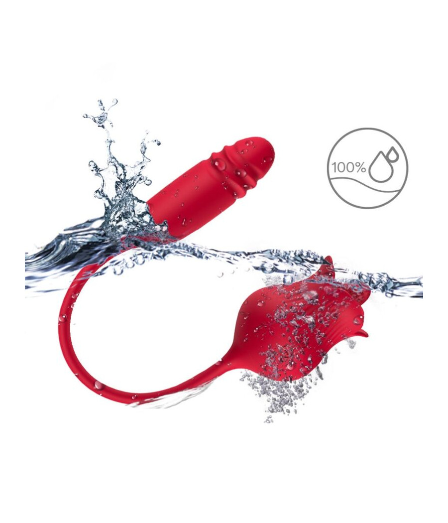 ARMONY - ROSELIP LICKING VIBRANDO CLITÓRIO E VIBRADOR VERMELHO