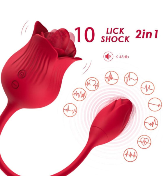 ARMONY - VIBRADOR ROSA CON COLA VERMELHO
