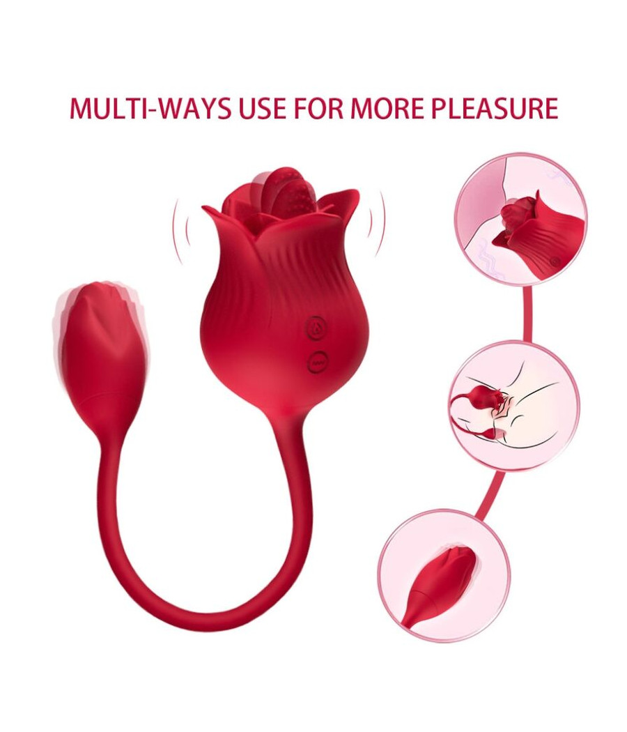 ARMONY - VIBRADOR ROSA CON COLA VERMELHO
