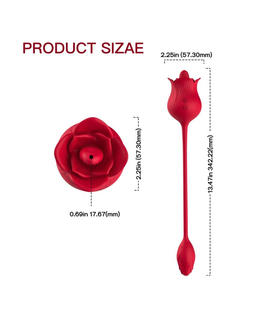 ARMONY - VIBRADOR ROSA CON COLA VERMELHO