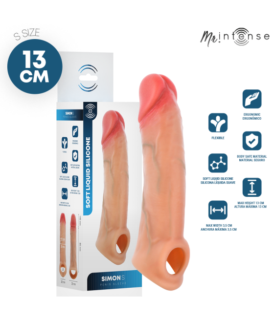 MR INTENSE - SIMON S FUNDA DE PENE SILICONA 13 CM -Ø- 4 CM