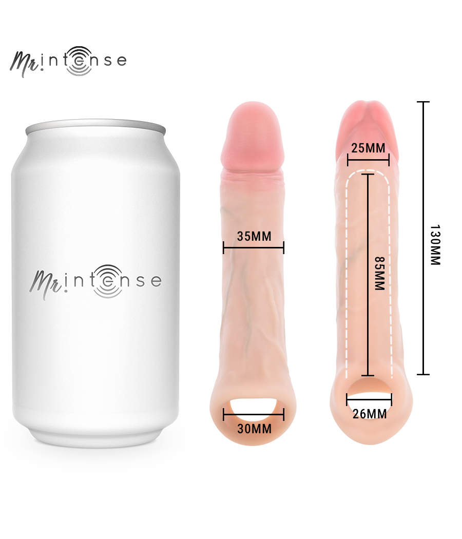 MR INTENSE - SIMON S COPRI PENE IN SILICONE 13 CM -Ø- 4 CM