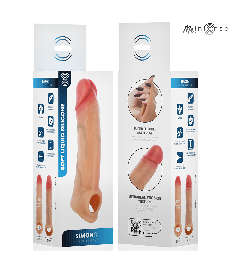 MR INTENSE - SIMON S SILIKON-PENISSCHUTZ 13 CM -Ø- 4 CM