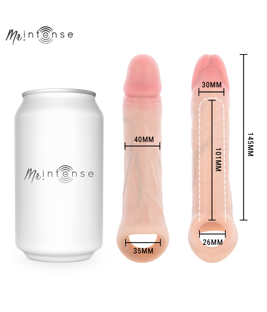 MR INTENSE - SIMON M MANCHON PÉNIS EN SILICONE 14,5 CM -Ø- 4 CM
