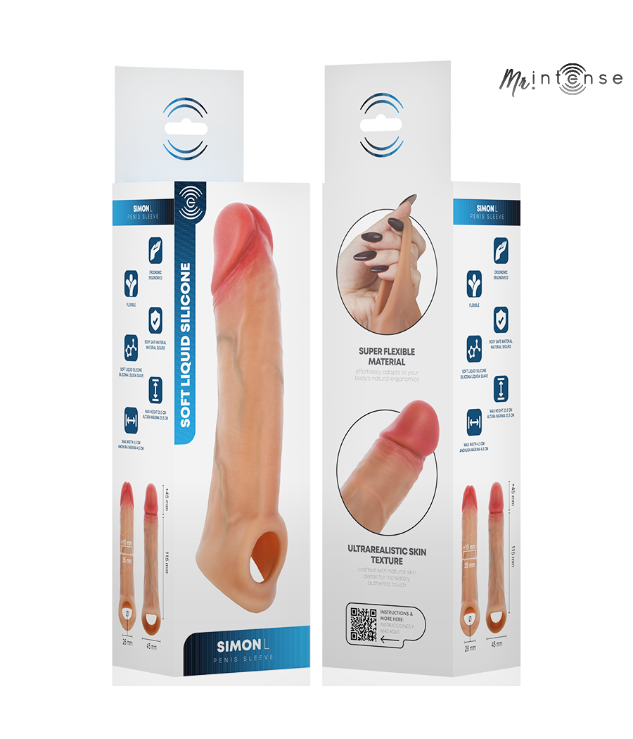 MR INTENSE - SIMON L SILICONE PENIS COVER 16 CM -Ø- 4.5 CM