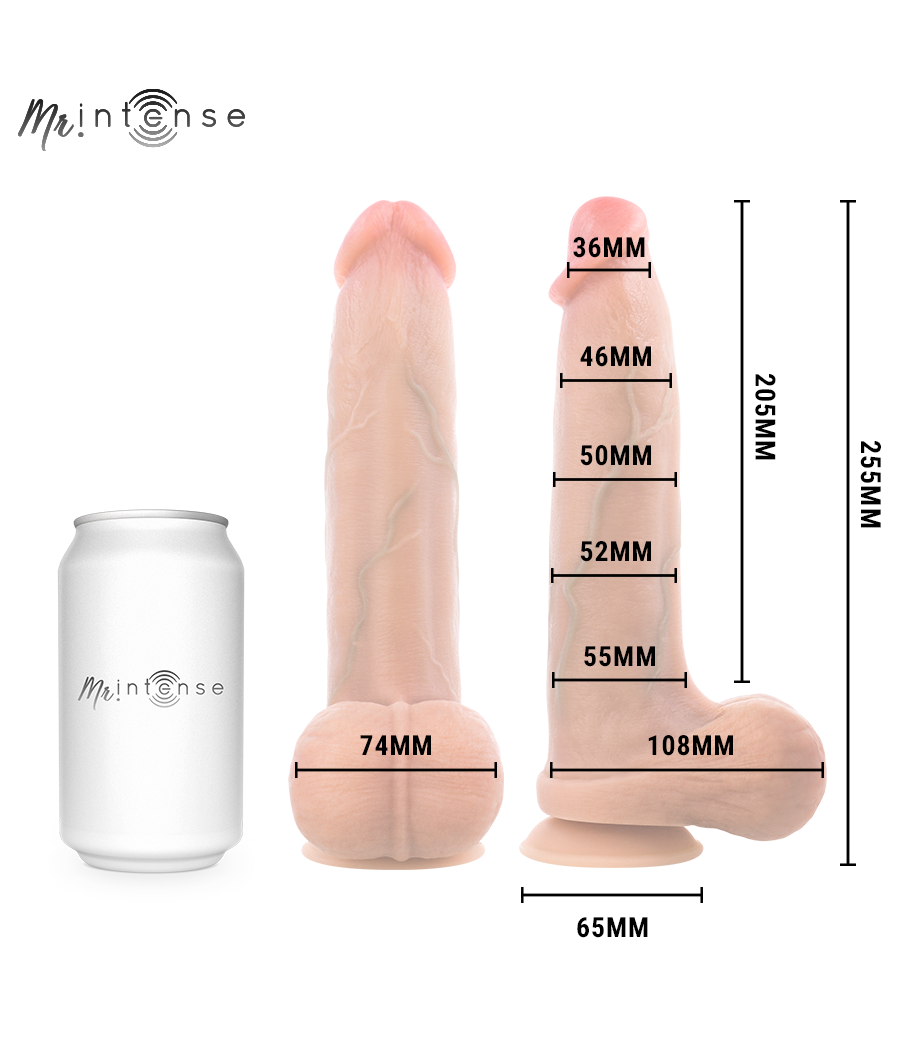MR INTENSE - BRUCE XL DILDO SILICONA 25.5 CM -Ø- 5.5 CM