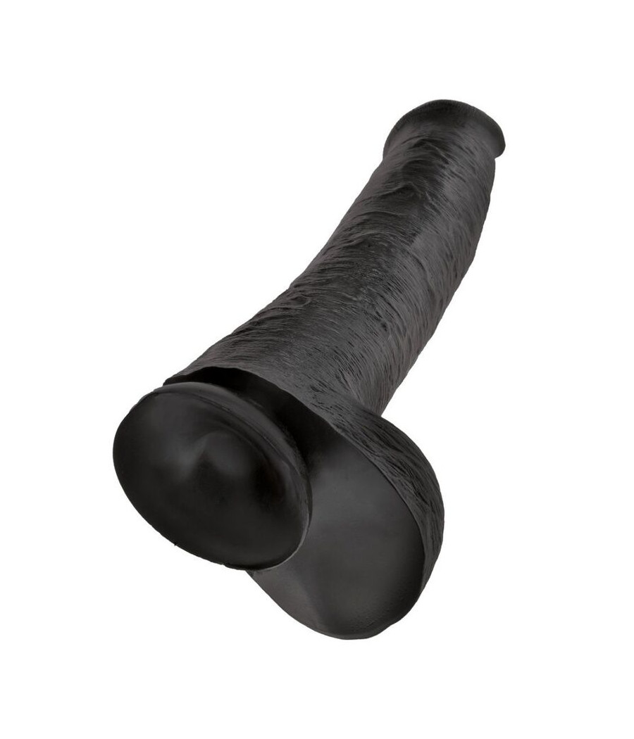 KING COCK - DILDO REALISTA CON TESTÍCULOS 38 CM COLOR NEGRO