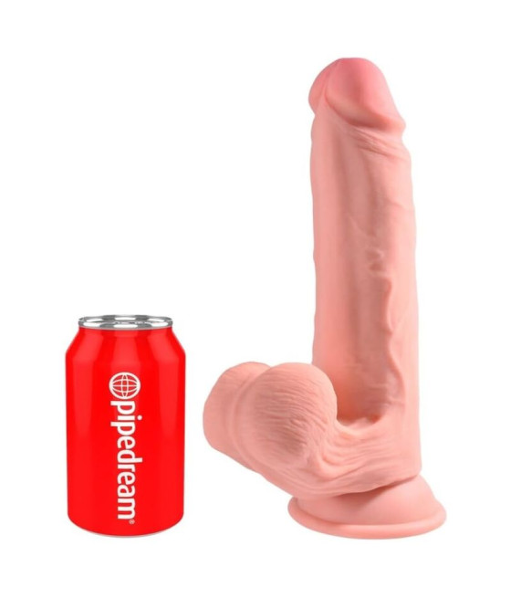 KING COCK PLUS - GODEMICHET RÉALISTE TRIPLE DENSITÉ AVEC TESTICULES MOBILES 23 CM CHAIR