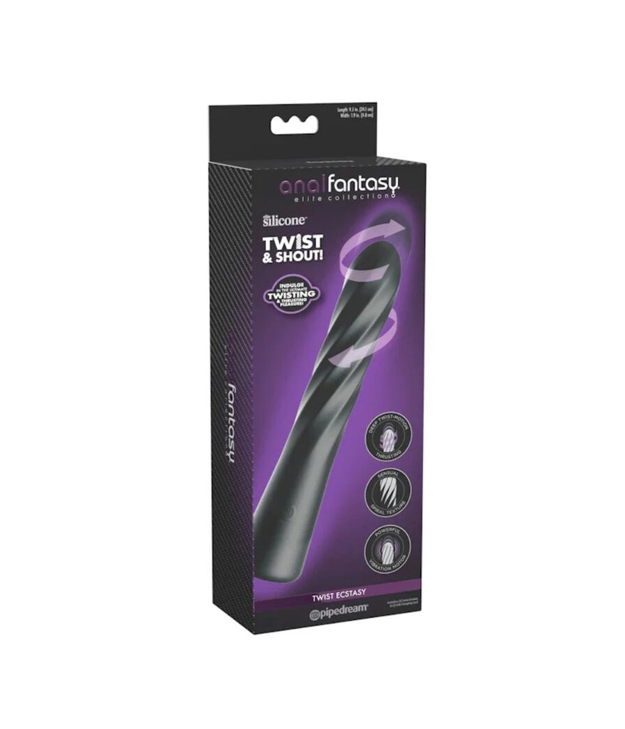 ANAL FANTASY ELITE - TWIST ECSTASY ESTIMULADOR ANAL GIRATORIO RECARGABLE