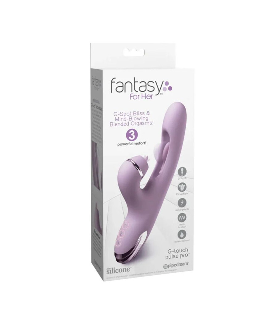 FANTASY FOR HER - G-TOUCH PULSE PRO VIBRATEUR LAPIN VIOLET POUR POINT G ET CLITORIAL