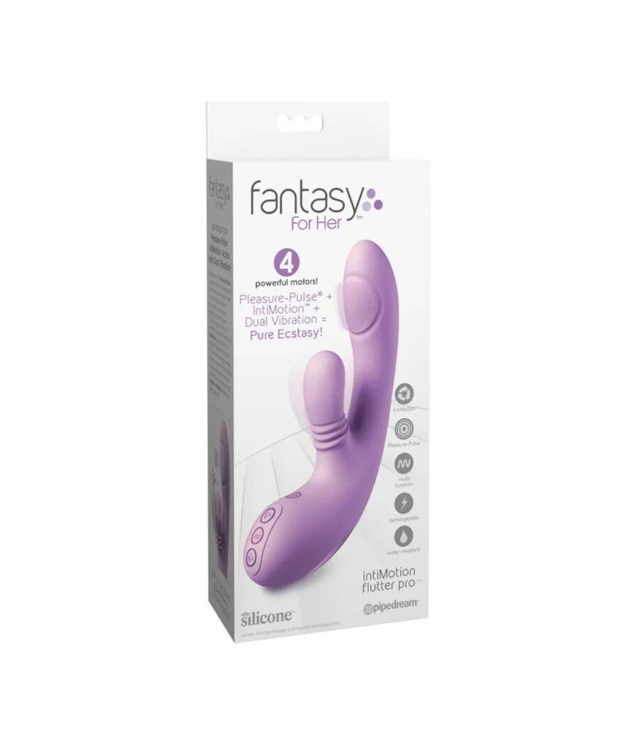 FANTASY FOR HER - INTIMOTION FLUTTER PRO VIBRATEUR LAPIN VIOLET POUR POINT G ET CLITORIAL