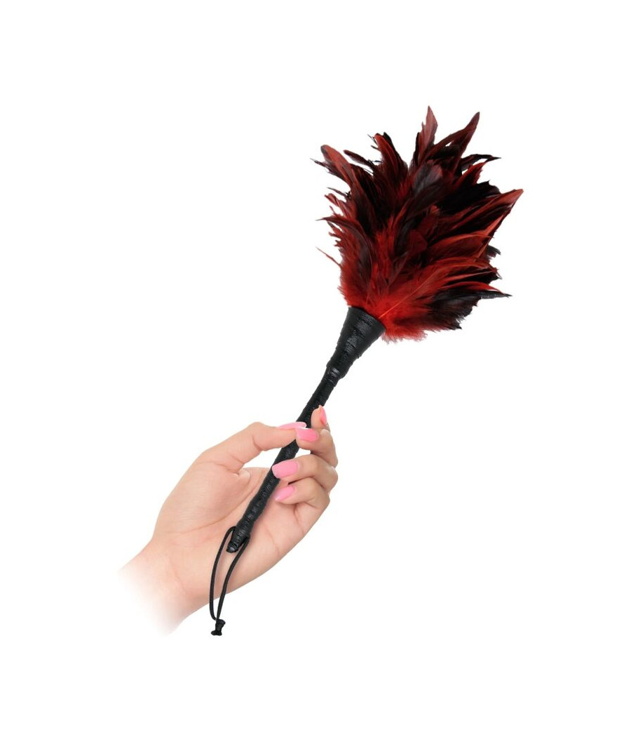 FETISH FANTASY SERIES - PLUMERO FRISKY NEGRO Y ROJO
