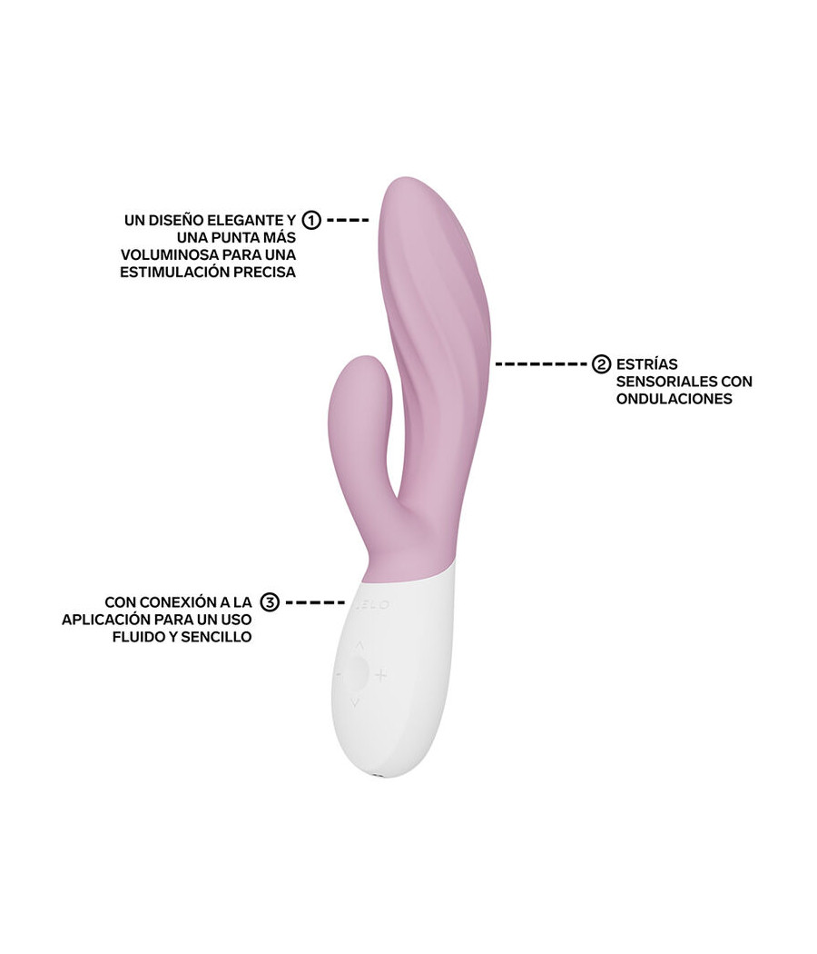 LELO - INA TWIST DOUBLE VIBRATOR RABBIT FOR G-SPOT AND CLITORIS PINK