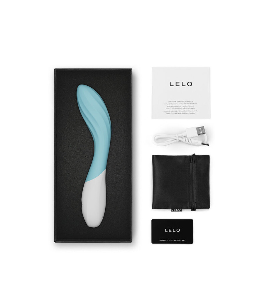 LELO - MONA TWIST VIBRADOR PARA PUNTO G RECARGABLE APP CONTROL LAVANDA TURQUESA