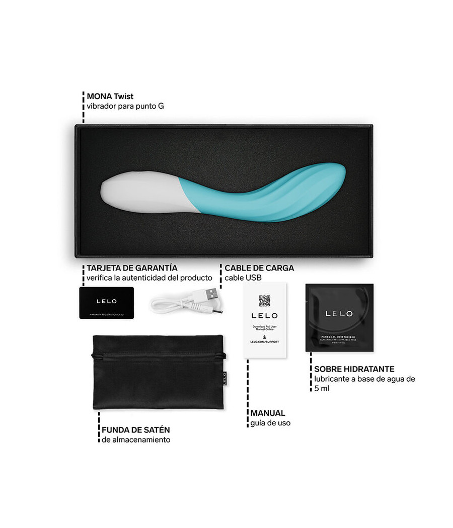 LELO - MONA TWIST WIEDERAUFLADBARER, APP-GESTEUERTER G-PUNKT-VIBRATOR LAVENDEL