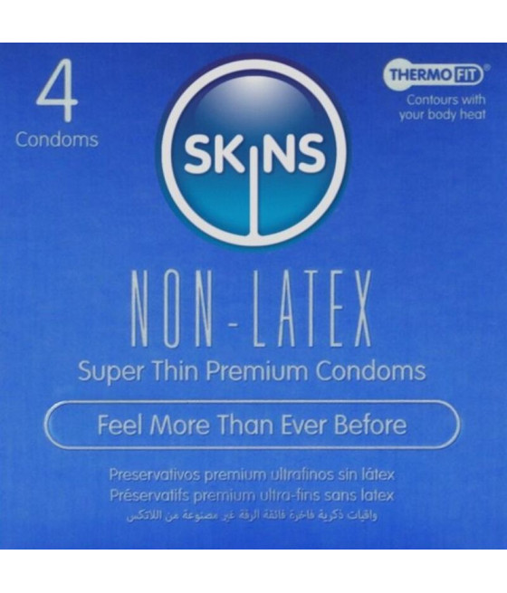 SKINS - PRESERVATIVOS SIN LATEX PACK 4