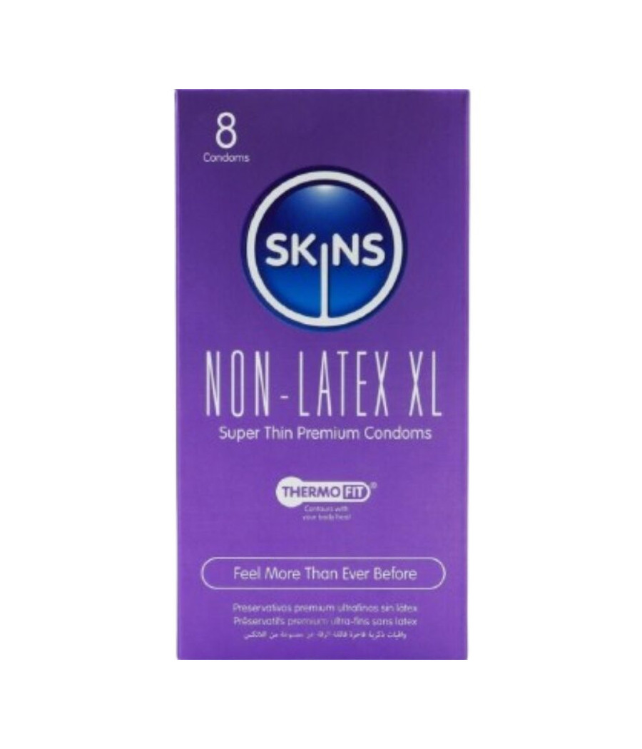 SKINS - PRÉSERVATIFS SANS LATEX PAQUET DE 4, FORMAT XL