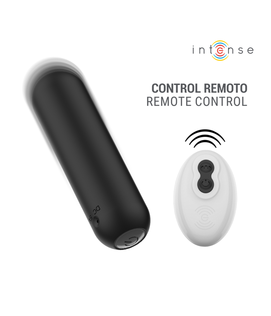 INTENSE - JUDY VIBRANT RECHARGEABLE AVEC TÉLÉCOMMANDE NOIR