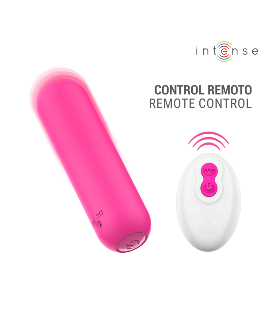 INTENSE - JUDY BALA VIBRADORA RECARGABLE CON CONTROL REMOTO ROSA