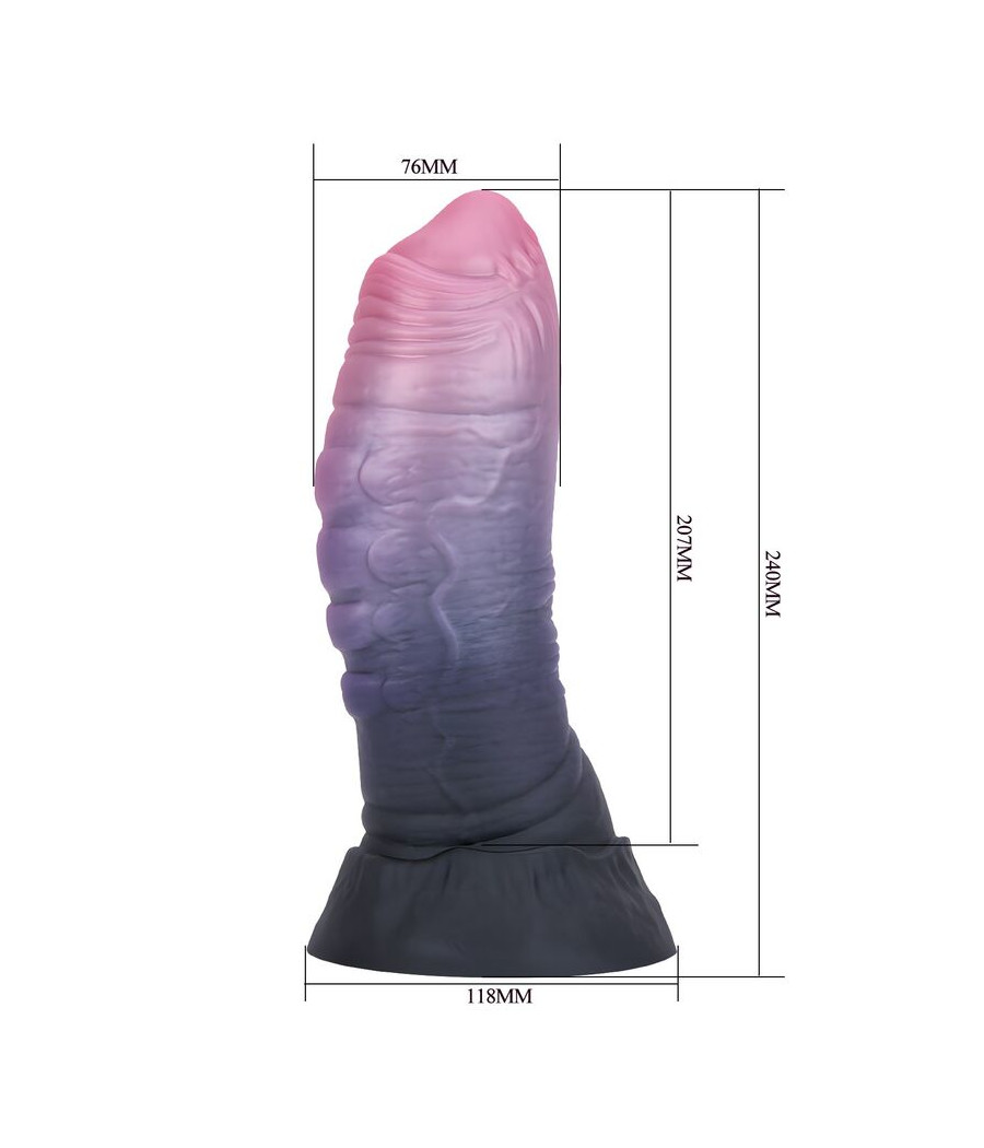 POWER MONSTERS - DREADFUL FIEND BICOLOR FANTASY GODEMICHET EN SILICONE 24 CM Ø 6 CM