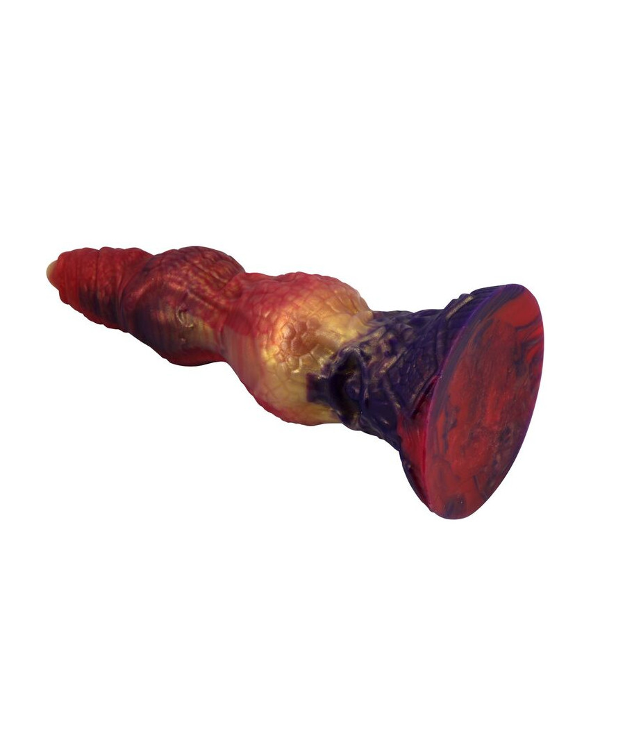 POWER MONSTERS - SAVAGE BEASTLORD TRICOLOR FANTASY SILICONE DILDO 24 CM Ø 5 CM
