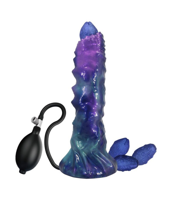 POWER MONSTERS - DUSKWALKER SENTINEL TRICOLOR DILDO DE SILICONE INFLÁVEL FANTASIA 23 CM Ø 5 CM