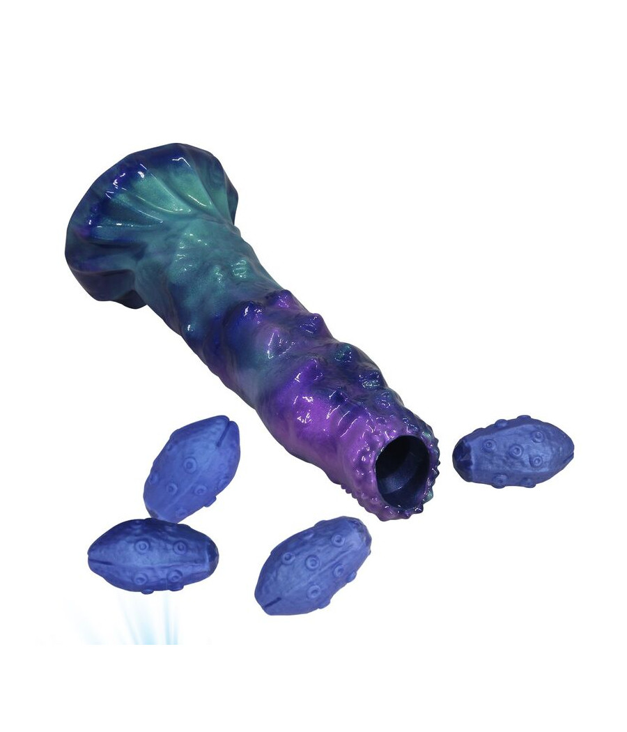 POWER MONSTERS - DUSKWALKER SENTINEL TRICOLOR DILDO DE SILICONE INFLÁVEL FANTASIA 23 CM Ø 5 CM