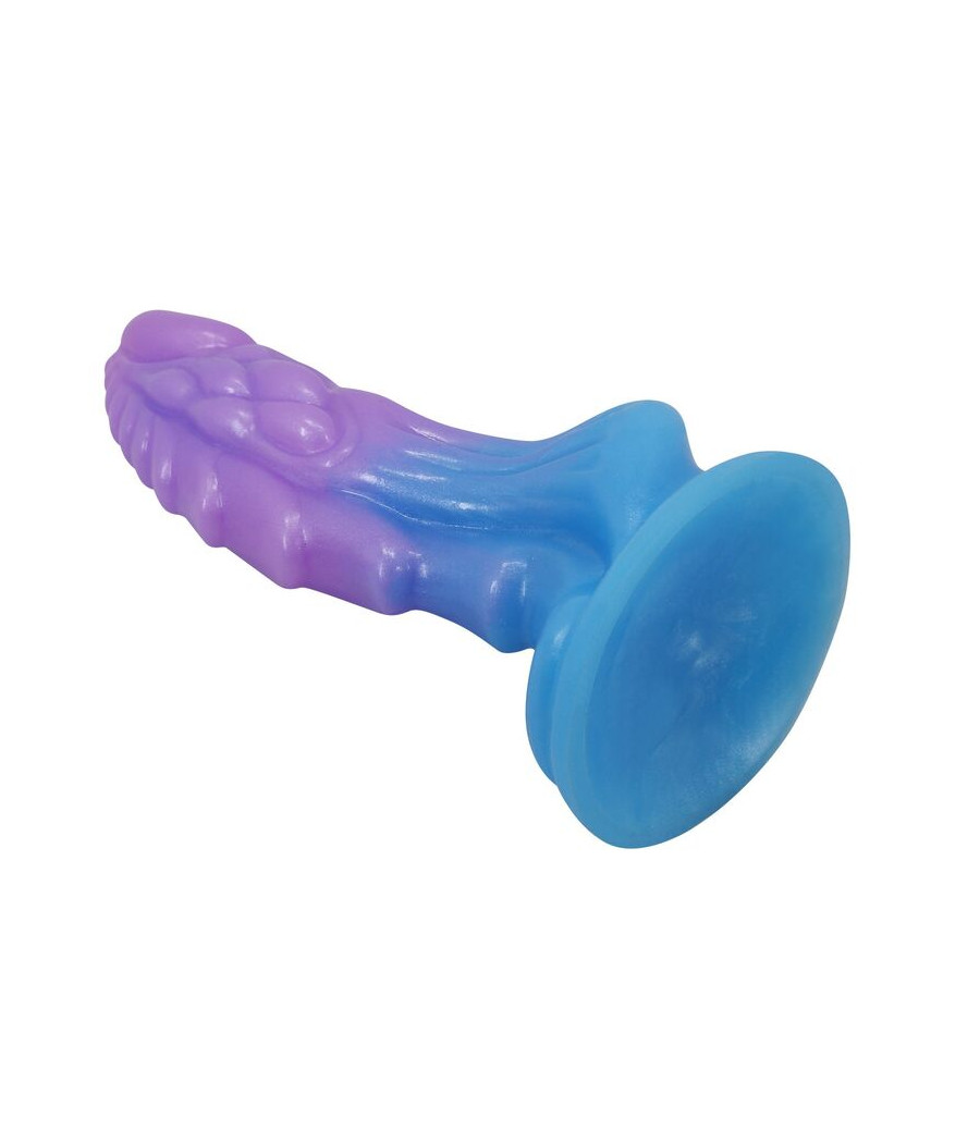 POWER MONSTERS - ATLANTEANS DILDO REALÍSTICO CON VENTOSA 19 CM Ø 5 CM AZUL Y MORADO