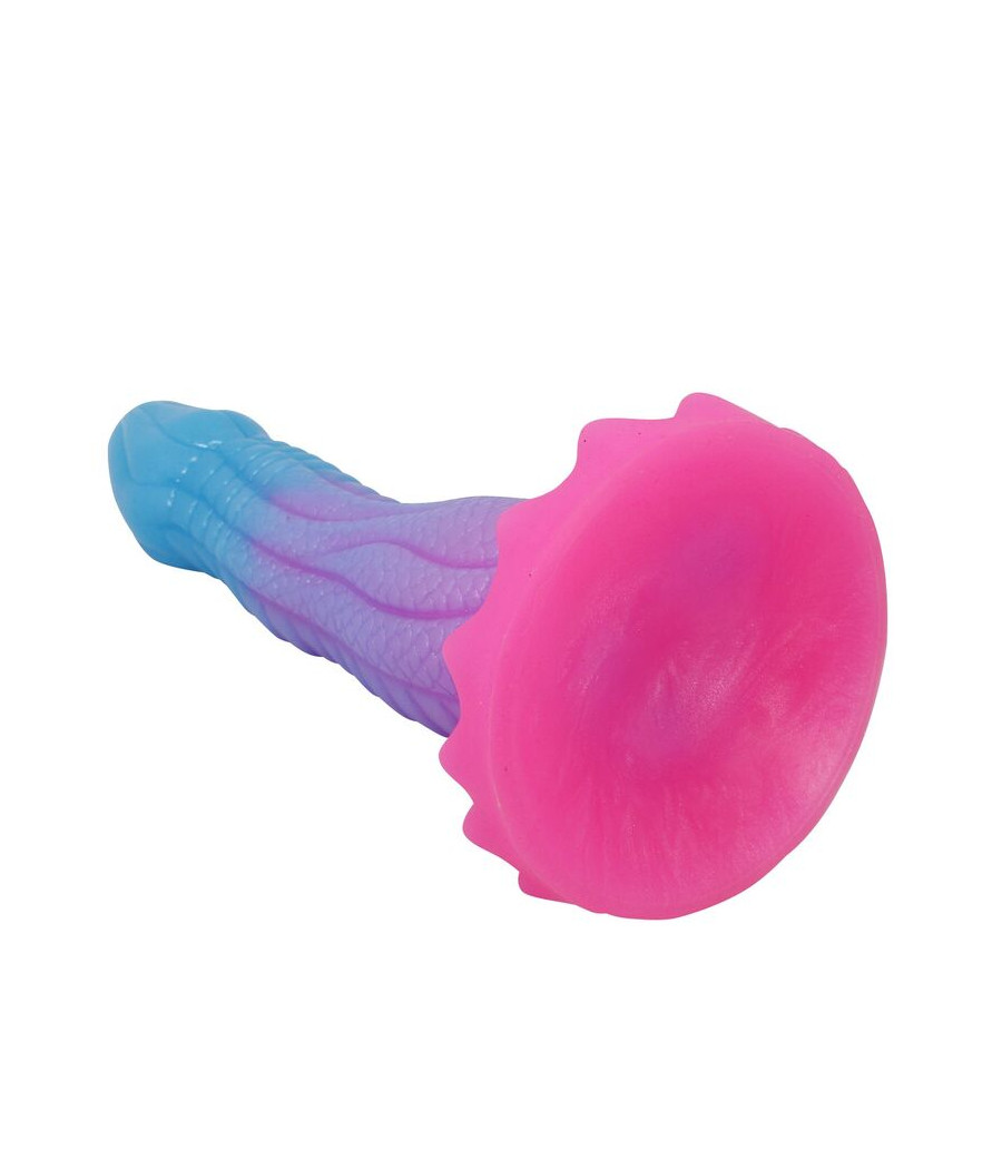 POWER MONSTERS - DILDO FANTASIA VOID PYTHON COM VENTOSA 20,5 CM Ø 5,2 CM AZUL, ROXO E ROSA