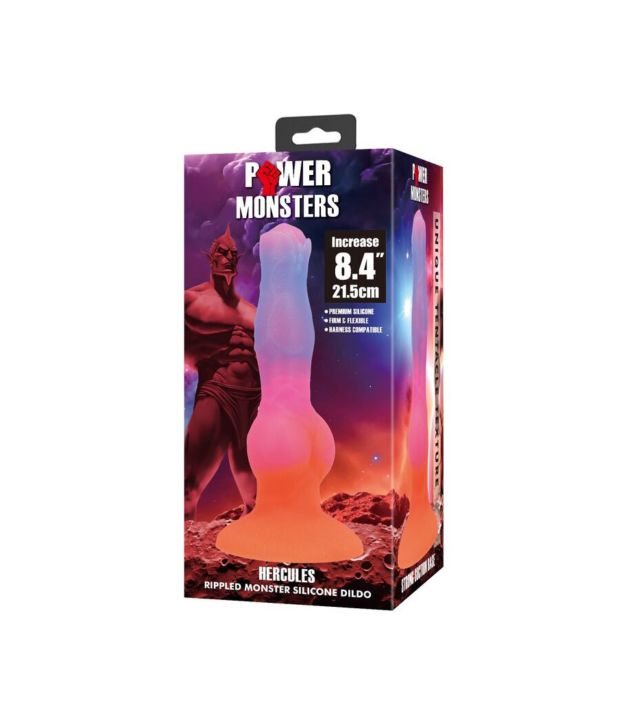 POWER MONSTERS - DILDO DE SILICONE HERCULES FANTASY 21,5 CM Ø 5 CM