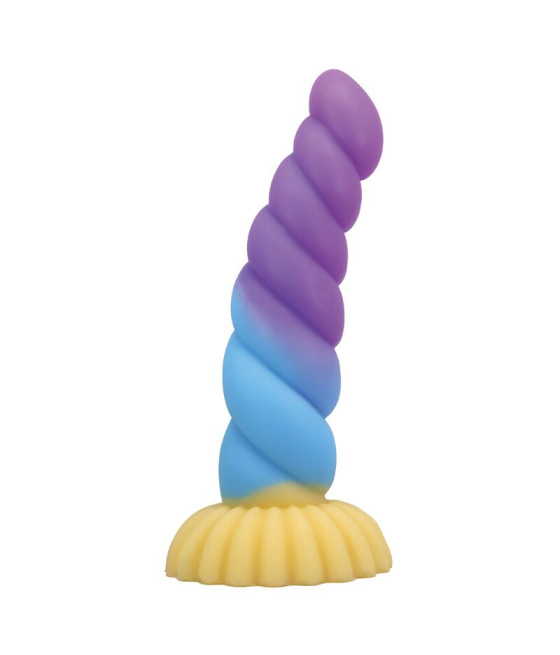 POWER MONSTERS - UNICÓRNIO TRICOLOR FANTASIA DE SILICONE 22 CM Ø 5 CM